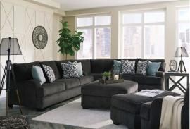 Charenton by Ashley 14101 Charcoal Fabric Sectional