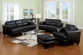 Platinum 15090 by Acme Black Bonded Leather Sofa & Loveseat Set
