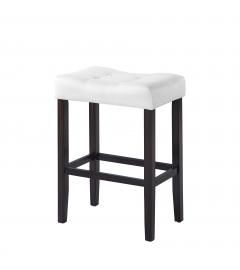 Coaster Rec Room 182015 Bar Stool Set of 2 in White fabric