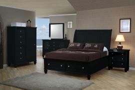 Sandy Beach Collection 201329 Black Storage Bedroom Set