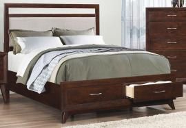 Carrington Collection 205041Q Queen Storage Bed Frame