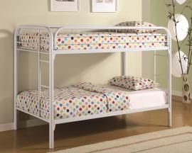 Eden Collection 2256W White Twin/Twin Bunk Bed