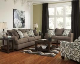Corley Collection 28800 Slate Fabric Sofa & Loveseat Set