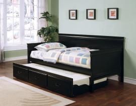 Peyson Collection 300036 Black Twin Daybed with Trundle