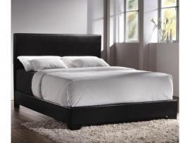 Seminole Collection 300260 Black Upholstery Queen Bed
