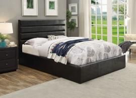 Riverbend 300469F Full Upholstered Storage Bed In Black Leatherette