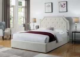 Hermosa 301469KW California King Upholstered Bed In Beige Fabric