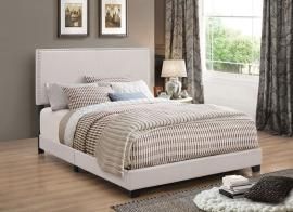 Boyd 350051KE Eastern King Upholstered Ivory Fabric Bed Frame