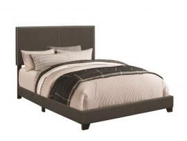 Boyd 350061KE Eastern King Upholstered Charcoal Fabric Bed Frame