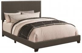 Boyd by Coaster 350081T Brown Fabric Twin Bed Frame