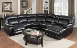 Whittier Collection Black Reclining Sectional