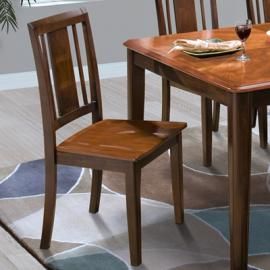 Latitudes 40-150-21T Chestnut Dining Height Chair Set of 2