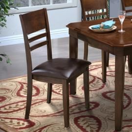Latitudes 40-150-22C Chestnut Dining Height Chair Set of 2