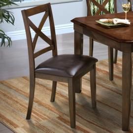 Latitudes 40-150-24C Chestnut Dining Height Chair Set of 2