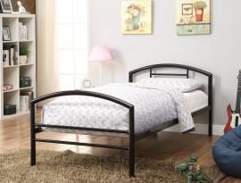 Baines Collection 400157T Black Metal Twin Bed Frame