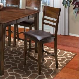 Latitudes 45-150-22C Chestnut Counter Height Chair Set of 2