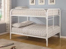 Hazel Collection 460056W White Full/Full Bunk Bed