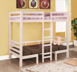 Covington Collection 460273 White Wood Bunk Bed