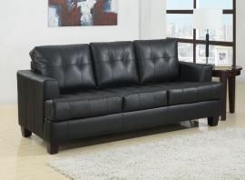 7 Pc Black Sofa Living Room Package With 50" HDTV