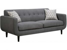 Stansall Collection by Coaster 505201 Grey Linen Fabric Sofa