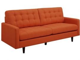 Kesson Collection by Coaster 505371 Orange Linen Fabric Sofa