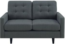 Kesson Collection by Coaster 505375 Charcoal Linen Fabric Loveseat