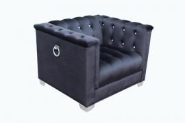 Chaviano Collection by Coaster 505397 Black Velvet Chair