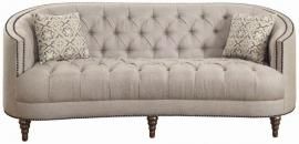 Avonlea Collection By Coaster 505641 Grey Linen Sofa