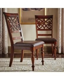 Aiko by Homelegance in Cherry Side Chair 5056S Set of 2