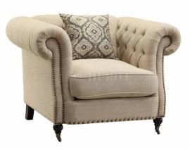 Trivellato Collection 505823 Oatmeal Fabric Chair