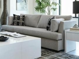 Lola Collection By Coaster 508601 Grey Velvet Sofa