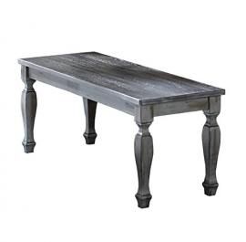 Thanos by Homelegance Weathered Grey Finish Bench  5520-13 Set of 1