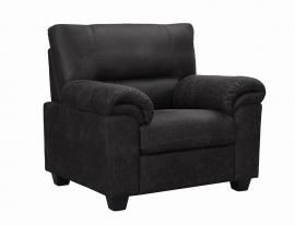 Meagan Collection by Coaster 552023 Charcoal Microfiber Fabric Chair
