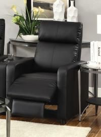 Toohey Collection 600181 Black Push-back Recliner
