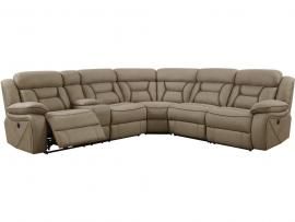 Tan Fabric Reclining Sectional 600380 by Coaster