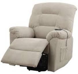 Harding Collection 600399 Taupe Power Lift Recliner