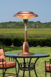 Copper Finish Table Top Round Halogen Patio Heater