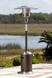 Mocha and Stainless Steel Commercial Patio Heater