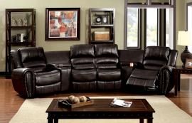Washburn 6961 Rustic Brown Reclining Theatre Seating Sectional