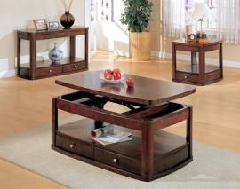 Benicia Collection 700248 Lift Top Storage Coffee Table Set