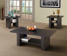 Key West Collection 700345 Black Coffee Table Set