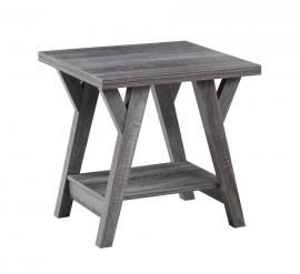 Coaster 721387 Distressed Grey End Table