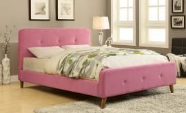 Barney 7272PK Pink Platform Queen Bed Frame