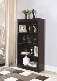 Braxton Collection 801802 Four-Tier Cappuccino Bookcase