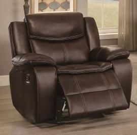 Barstrop Collection by Homelegance Reclining Chair 8230BRW-1