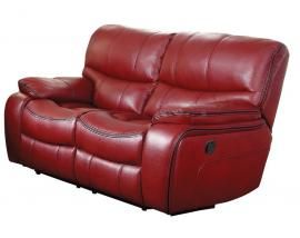 Pecos Collection by Homelegance Reclining Loveseat  8480RED-2