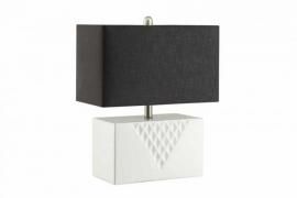 White Triangular Design 901522 Table Lamp