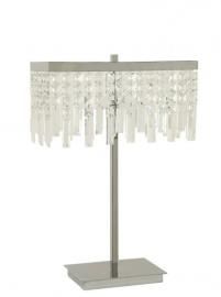 Chrome Finish 901663 Table Lamp with Dropped Crystal Shade