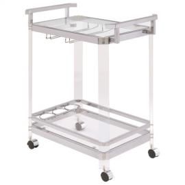 Clear Acrylic Serving Cart by Coaster 902589