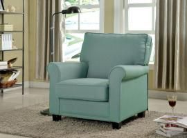 Belem AC6056BL Rolled Arm Accent Chair